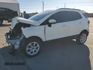 2021 Ford EcoSport SE z VIN MAJ6S3GL9MC425314, wystawiony jako Copart lot #53402705 z przebiegiem 39 838 mil mil oraz Szkoda całkowita • Salvage title. Historia ofert i sprzedaży dostępna na DreamBid. Obrazek 1.