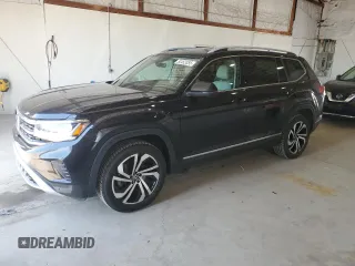 2021 Volkswagen Atlas SEL Premium z VIN 1V2TR2CA8MC529511, wystawiony jako Copart lot #53453355 z przebiegiem 116 082 mil mil oraz Szkoda całkowita • Salvage title. Historia ofert i sprzedaży dostępna na DreamBid. Obrazek 1.