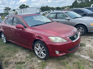 2006 Lexus IS 250 z VIN JTHCK262762007289, wystawiony jako Copart lot #56393185 z przebiegiem 106 668 mil mil oraz Czysty tytuł • Clean title. Historia ofert i sprzedaży dostępna na DreamBid. Obrazek 1.