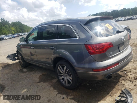 2015 Audi Q7 Premium Plus с VIN WA1LGAFE2FD007187, выставлен на аукционе Copart как лот 49166455 с пробегом 104 346 миль миль и Списание • Salvage title. История ставок и продаж доступна на DreamBid. Изображение 2.