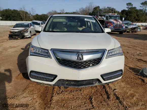 2016 Acura MDX w/Tech with VIN 5FRYD3H40GB013762, listed as a Copart auction lot 45000205 with 0 mi miles and Salvage Title. Bid and sale history available at carsss.com. Image 5.