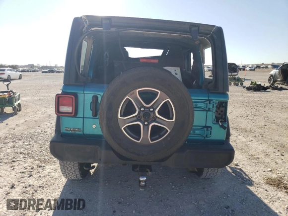 2020 Jeep Wrangler Unlimited Willys with VIN 1C4HJXDN4LW137202, listed as a Copart auction lot 86858234 with 109,509 mi miles and Salvage title. Bid and sale history available at DreamBid. Image 6.