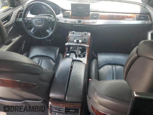 2013 Audi A8 6.3L with VIN WAUR4AFD1DN010893, listed as a Copart auction lot 62693655 with 115,085 mi miles and Salvage title. Bid and sale history available at DreamBid. Image 8.