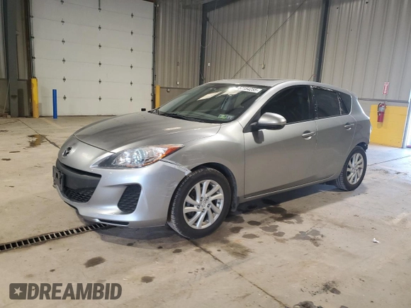2012 Mazda 3 i Touring with VIN JM1BL1L8XC1605598, listed as a Copart auction lot 57154255 with 94,076 mi miles and Salvage title. Bid and sale history available at DreamBid. Image 1.