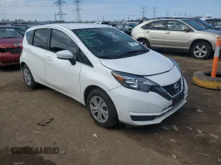 2017 Nissan Note SV with VIN 3N1CE2CP6HL352875, listed as a Copart auction lot 51004875 with 61,784 mi miles and Salvage Title. Bid and sale history available at DreamBid. Image 4.