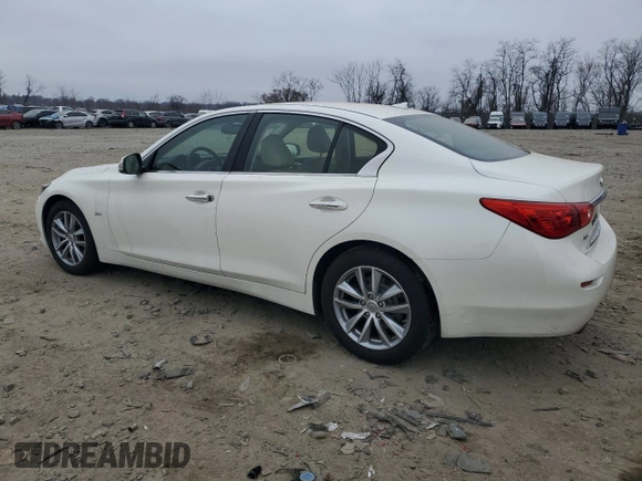 2016 Infiniti Q50 3.0t Premium with VIN JN1EV7AR5GM344216, listed as a Copart auction lot 49312195 with 141,899 mi miles and Salvage Title. Bid and sale history available at carsss.com. Image 2.