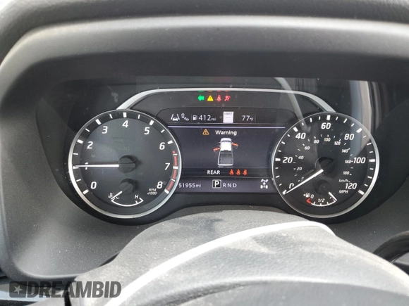 2022 Nissan Titan SV with VIN 1N6AA1ED1NN103079, listed as a Copart auction lot 53659185 with 51,955 mi miles and Salvage title. Bid and sale history available at DreamBid. Image 9.