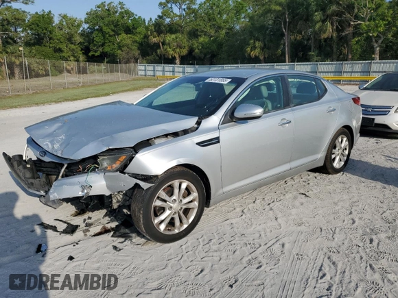 2013 Kia Optima EX with VIN 5XXGN4A76DG154235, listed as a Copart auction lot 50131865 with 146,943 mi miles and Non Repairable. Bid and sale history available at carsss.com. Image 1.