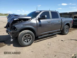 2017 Ram 1500 Rebel z VIN 1C6RR7YTXHS573922, wystawiony jako Copart lot #55161855 z przebiegiem 53 516 mil mil oraz Szkoda całkowita • Salvage title. Historia ofert i sprzedaży dostępna na DreamBid. Obrazek 1.