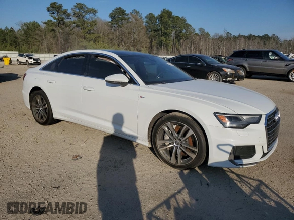 2019 Audi A6 Premium with VIN WAUK2AF21KN069302, listed as a Copart auction lot 47126435 with 0 mi miles and Salvage Title. Bid and sale history available at carsss.com. Image 4.