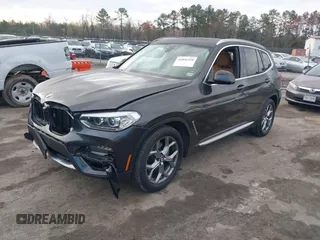 2021 BMW X3 xDrive30i with VIN 5UXTY5C03M9H92100, listed as a IAAI auction lot 41856328 with 19,460 mi miles and . Bid and sale history available at DreamBid. Image 2.