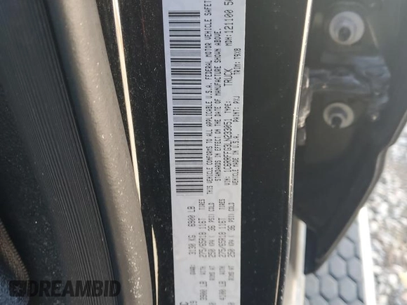 2020 Ram 1500 Big Horn z VIN 1C6RRFFG3LN233051, wystawiony jako Copart lot #89117455 z przebiegiem 43 191 mil mil oraz Szkoda całkowita • Salvage title. Historia ofert i sprzedaży dostępna na DreamBid. Obrazek 12.