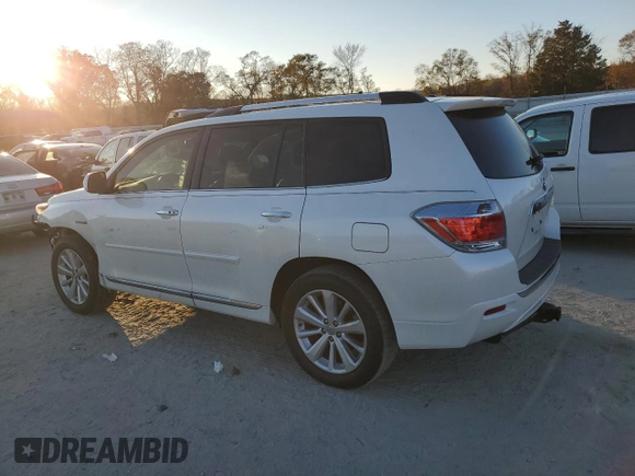 2012 Toyota Highlander Hybrid Limited with VIN JTEDC3EH8C2008554, listed as a Copart auction lot 83476734 with 121,993 mi miles and Salvage Title. Bid and sale history available at carsss.com. Image 2.