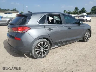 2018 Hyundai Elantra GT with VIN KMHH35LE0JU014596, listed as a Copart auction lot 65122474 with 0 mi miles and Salvage Title. Bid and sale history available at carsss.com. Image 3.