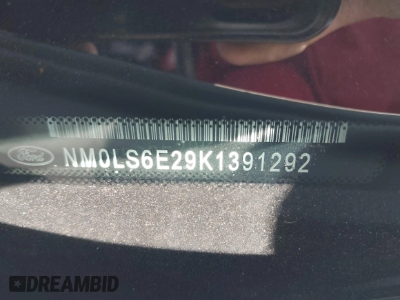 2019 Ford Transit Connect XL with VIN NM0LS6E29K1391292, listed as a IAAI auction lot 41801140 with 90,463 mi miles and . Bid and sale history available at DreamBid. Image 9.