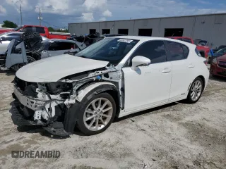 2011 Lexus CT 200h with VIN JTHKD5BH1B2038579, listed as a Copart auction lot 60082395 with 148,291 mi miles and Salvage title. Bid and sale history available at DreamBid. Image 1.