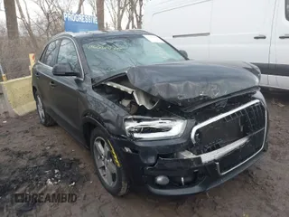 2015 Audi Q3 2.0T Premium Plus with VIN WA1EFCFS9FR007025, listed as a IAAI auction lot 41666435 with 158,843 mi miles. Bid and sale history available at carsss.com. Image 1.