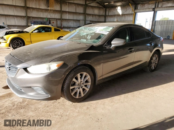 2016 Mazda 6 i Sport with VIN JM1GJ1U50G1426461, listed as a Copart auction lot 48635235 with 194,529 mi miles and Salvage Title. Bid and sale history available at DreamBid. Image 1.