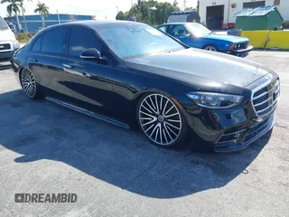 2023 Mercedes-Benz S-Class S 580 with VIN W1K6G7GB6PA210974, listed as a IAAI auction lot 41340906 with 12,304 mi miles. Bid and sale history available at carsss.com. Image 1.