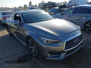 2018 Infiniti Q60 Luxe with VIN JN1EV7EK9JM343297, listed as a IAAI auction lot 41403700 with 38,995 mi miles and . Bid and sale history available at carsss.com. Image 1.