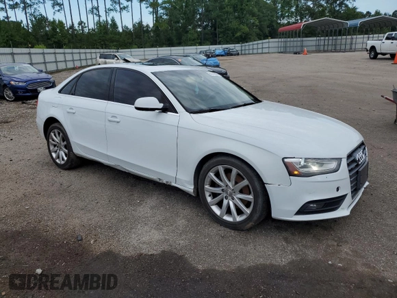 2013 Audi A4 Prestige with VIN WAUKFAFLXDA157823, listed as a Copart auction lot 62749474 with 137,256 mi miles and Salvage Title. Bid and sale history available at carsss.com. Image 4.