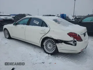 2019 Mercedes-Benz S 560 with VIN WDDUG8GB2KA458581, listed as a Copart auction lot 88245625 with 93,555 mi miles and Clean Title. Bid and sale history available at DreamBid. Image 2.