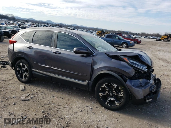 2018 Honda CR-V Touring with VIN 2HKRW2H96JH600191, listed as a Copart auction lot 45197615 with 129,031 mi miles and Salvage Title. Bid and sale history available at carsss.com. Image 4.