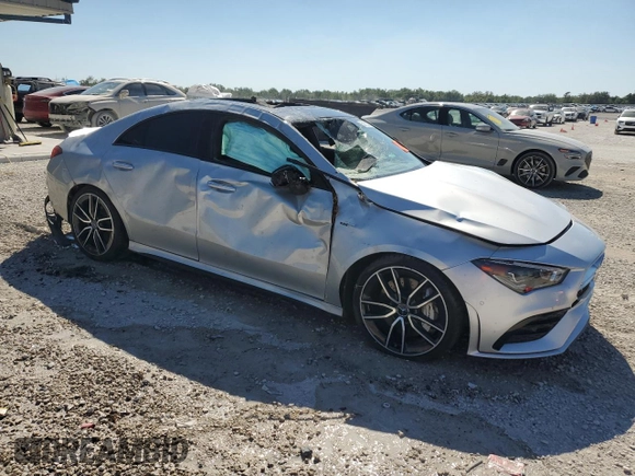 2022 Mercedes-Benz CLA 35 AMG with VIN W1K5J5BB7NN311469, listed as a Copart auction lot 50732905 with 27,516 mi miles and Non Repairable. Bid and sale history available at DreamBid. Image 4.