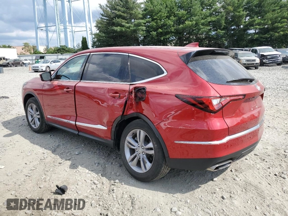 2022 Acura MDX with VIN 5J8YE1H3XNL020255, listed as a Copart auction lot 65458484 with 34,224 mi miles and Salvage Title. Bid and sale history available at carsss.com. Image 2.