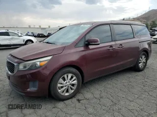 2015 Kia Sedona LX with VIN KNDMB5C13F6031553, listed as a Copart auction lot 72247214 with 126,964 mi miles and Salvage Title. Bid and sale history available at carsss.com. Image 1.