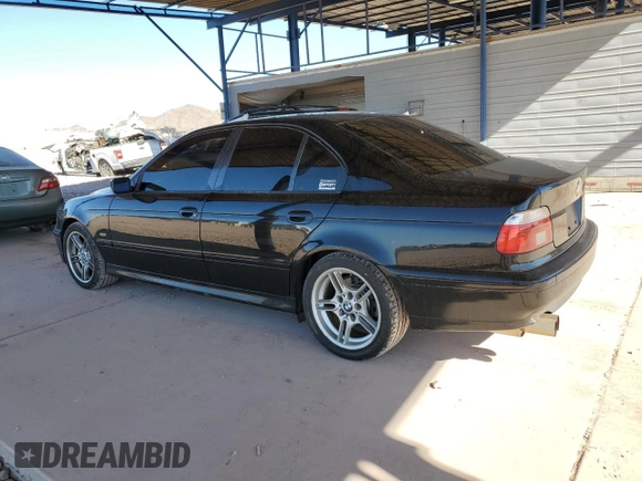 2001 BMW 5 Series 540iA with VIN WBADN63471GM73128, listed as a Copart auction lot 89194105 with 186,728 mi miles and Salvage Title. Bid and sale history available at carsss.com. Image 2.
