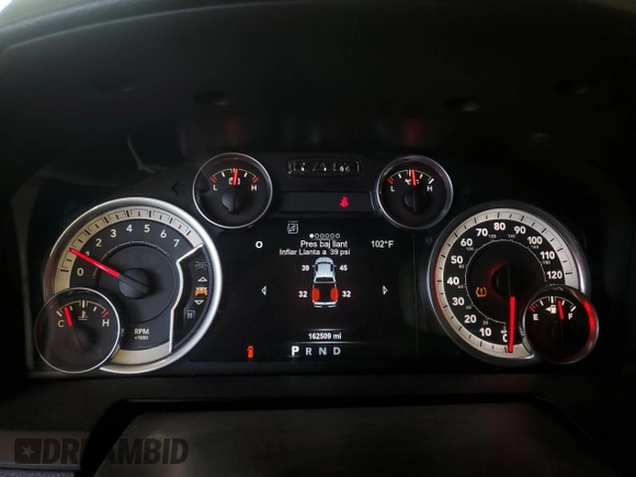 2015 Ram 1500 Sport with VIN 1C6RR7MT3FS549903, listed as a Copart auction lot 65462414 with 162,509 mi miles and Salvage title. Bid and sale history available at DreamBid. Image 9.