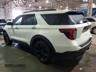 2022 Ford Explorer ST with VIN 1FM5K8GC0NGA46825, listed as a Copart auction lot 41705125 with 26,980 mi miles and Salvage Title. Bid and sale history available at carsss.com. Image 2.