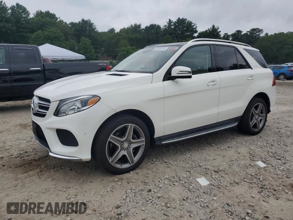 2017 Mercedes-Benz GLE 350 with VIN 4JGDA5HB5HA864688, listed as a Copart auction lot 62054415 with 94,808 mi miles and Salvage title. Bid and sale history available at DreamBid. Image 1.