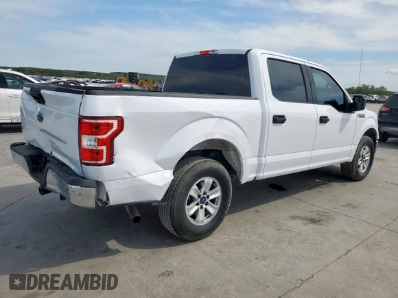 2020 Ford F-150 XL with VIN 1FTEW1C40LKD37723, listed as a Copart auction lot 50827915 with 114,384 mi miles and Salvage Title. Bid and sale history available at carsss.com. Image 3.