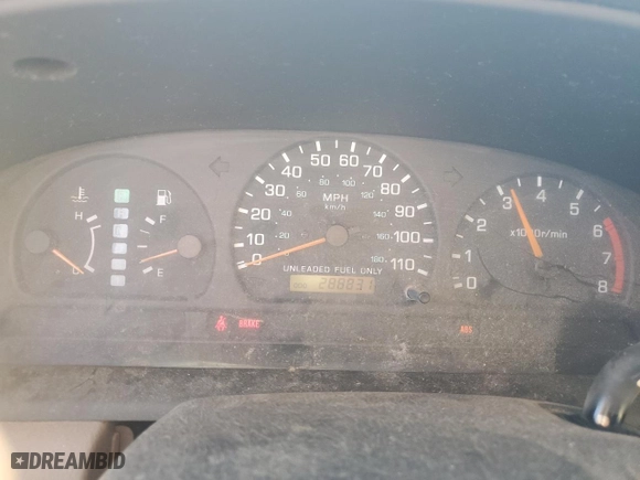 2000 Nissan Frontier 2WD XE with VIN 1N6DD26S6YC342764, listed as a Copart auction lot 85737174 with 288,831 mi miles and Salvage Title. Bid and sale history available at carsss.com. Image 9.