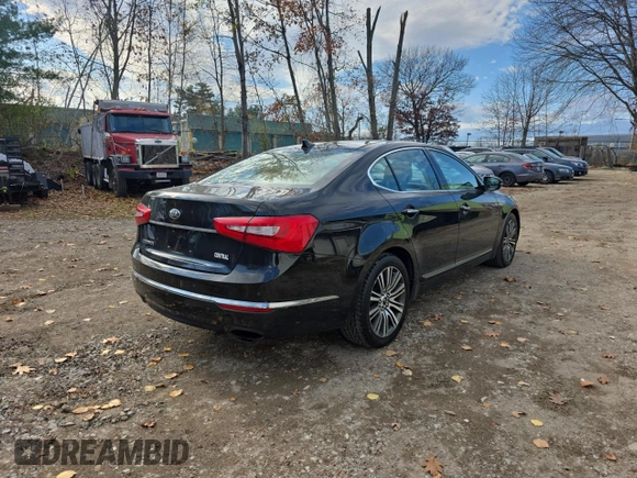 2014 Kia Cadenza Premium with VIN KNALN4D75E5136029, listed as a Copart auction lot 79886554 with 128,333 mi miles and Clean Title. Bid and sale history available at carsss.com. Image 4.