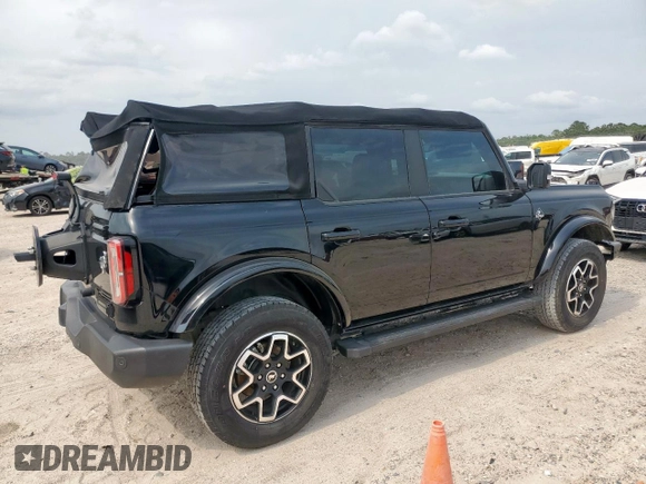 2022 Ford Bronco with VIN 1FMDE5DH1NLB77321, listed as a Copart auction lot 57834615 with 27,016 mi miles and Salvage title. Bid and sale history available at DreamBid. Image 3.