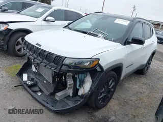 2024 Jeep Compass Latitude with VIN 3C4NJDBN0RT588081, listed as a IAAI auction lot 41773631 with 6,853 mi miles. Bid and sale history available at carsss.com. Image 2.
