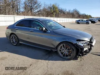 2020 Mercedes-Benz C 43 AMG with VIN W1KWF6EB5LR570524, listed as a Copart auction lot 48474575 with 65,488 mi miles and Salvage Title. Bid and sale history available at carsss.com. Image 4.