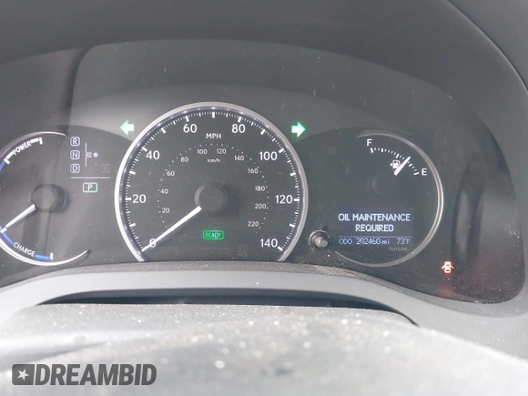 2012 Lexus CT CT 200h with VIN JTHKD5BHXC2108209, listed as a IAAI auction lot 42178089 with 202,460 mi miles and . Bid and sale history available at carsss.com. Image 7.