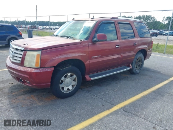 2003 Cadillac Escalade z VIN 1GYEK63N53R183593, wystawiony jako IAAI lot #42438258 z przebiegiem 74 561 mil mil oraz . Historia ofert i sprzedaży dostępna na DreamBid. Obrazek 2.