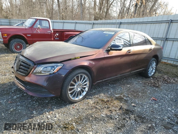 2019 Mercedes-Benz S 560 with VIN WDDUG8GB1KA460161, listed as a Copart auction lot 84056044 with 37,953 mi miles and Salvage Title. Bid and sale history available at DreamBid. Image 1.