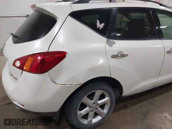 2010 Nissan Murano SL with VIN JN8AZ1MW0AW100360, listed as a IAAI auction lot 41771416 with 168,042 mi miles. Bid and sale history available at carsss.com. Image 6.