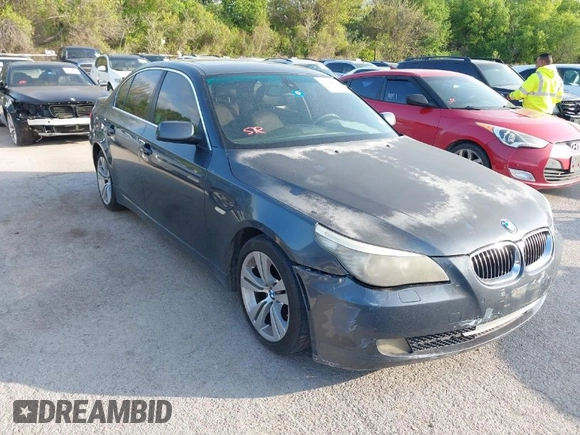2010 BMW 5 Series 528i with VIN WBANU5C56AC124303, listed as a IAAI auction lot 41919589 with 334,791 mi miles and . Bid and sale history available at carsss.com. Image 1.