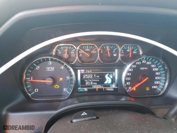2018 Chevrolet Silverado 1500 LTZ with VIN 1GCVKSEC4JZ358293, listed as a Copart auction lot 84266164 with 190,335 mi miles and Salvage Title. Bid and sale history available at carsss.com. Image 9.