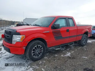2013 Ford F-150 XL with VIN 1FTEX1CM7DKF48433, listed as a IAAI auction lot 41430785 with 179,579 mi miles. Bid and sale history available at carsss.com. Image 2.