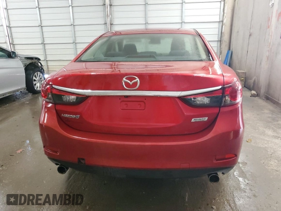 2016 Mazda 6 i Sport with VIN JM1GJ1U54G1409985, listed as a Copart auction lot 53672785 with 185,258 mi miles and Salvage Title. Bid and sale history available at DreamBid. Image 6.