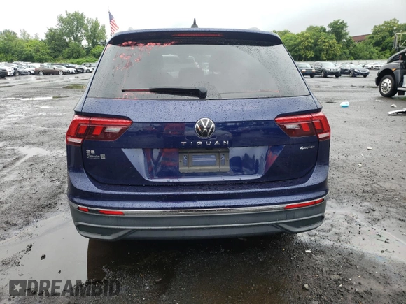 2022 Volkswagen Tiguan SE с VIN 3VV2B7AX0NM010203, выставлен на аукционе Copart как лот 60941455 с пробегом 43 011 миль миль и Списание • Salvage title. История ставок и продаж доступна на DreamBid. Изображение 6.