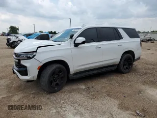 2023 Chevrolet Tahoe Commercial with VIN 1GNSCLED9PR511393, listed as a Copart auction lot 48375735 with 6,198 mi miles and Salvage title. Bid and sale history available at DreamBid. Image 1.